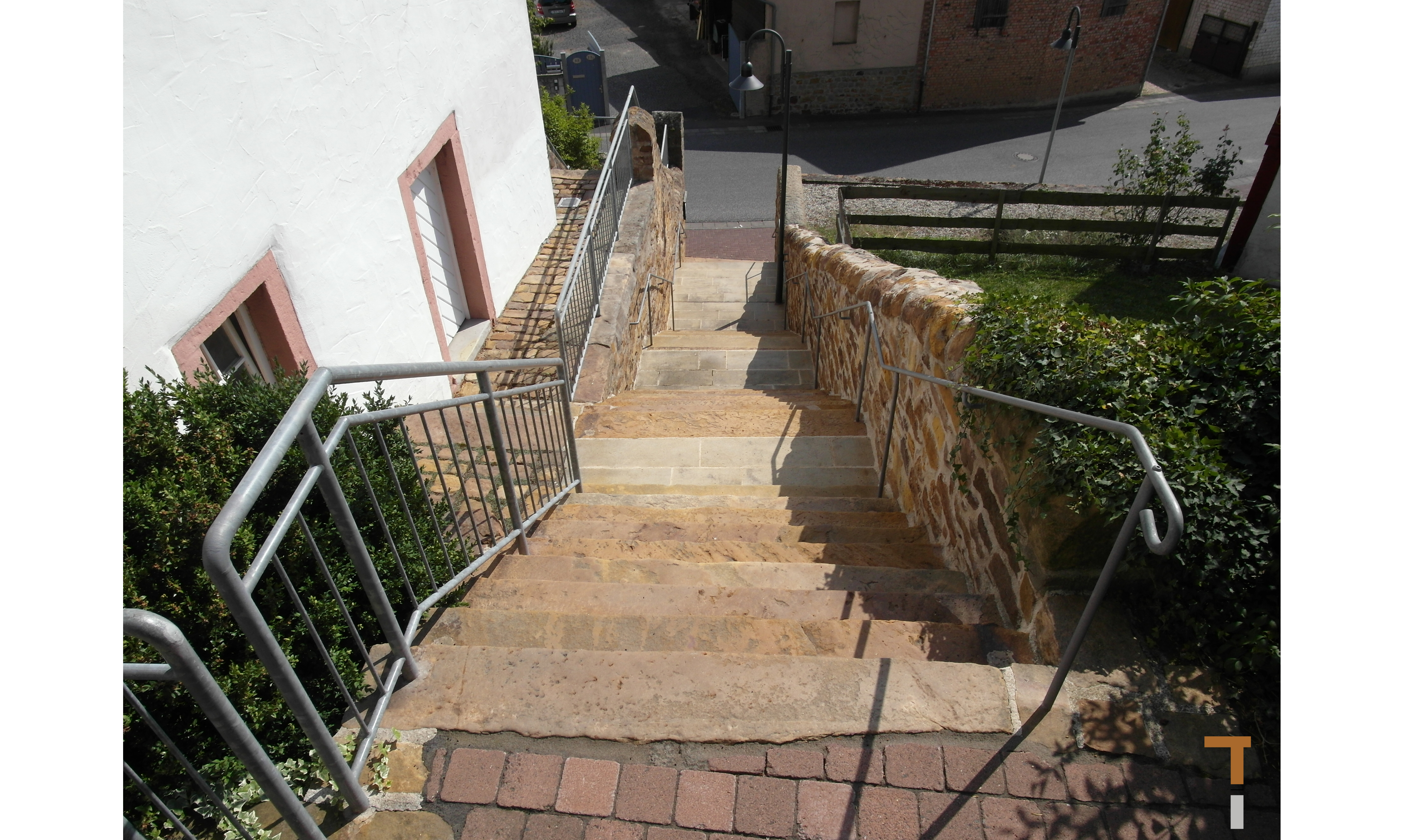 Sanierung Treppe - Treppe von oben