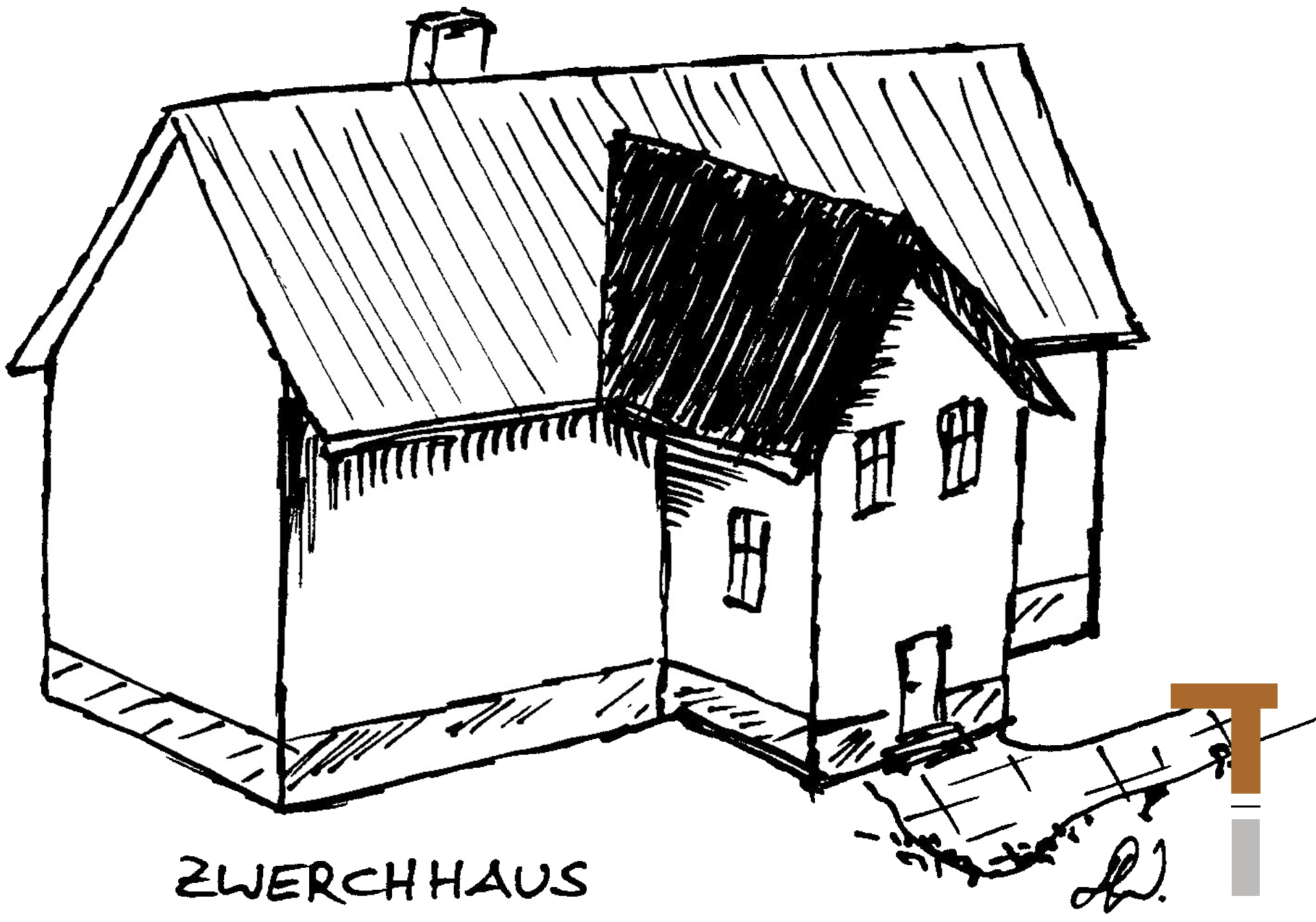 Zwerchhaus, Zwerchgiebel