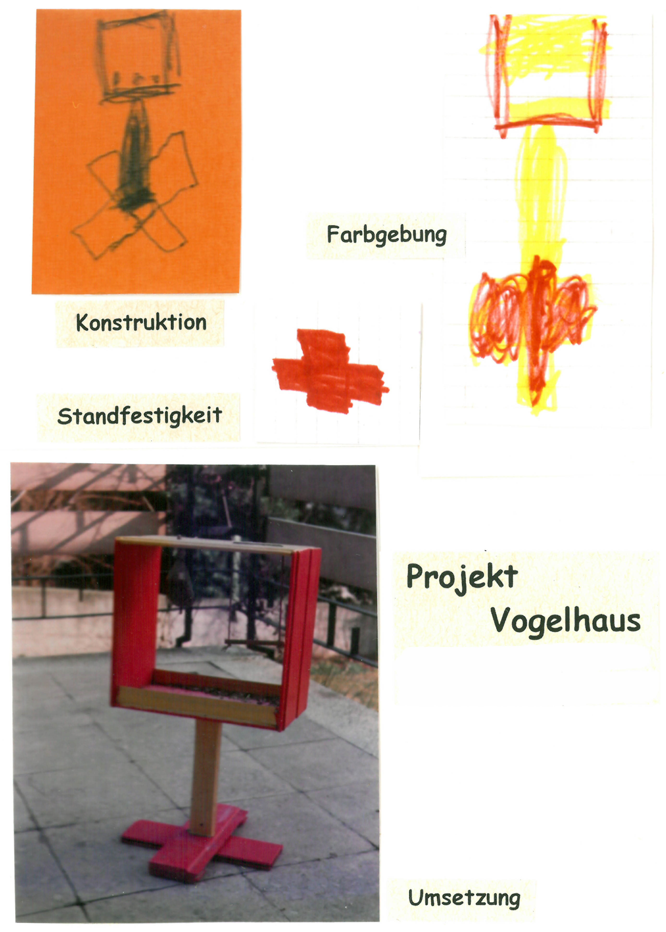 Die Anfänge im Alter von 6 Jahren: Das Projekt "Vogelhaus"